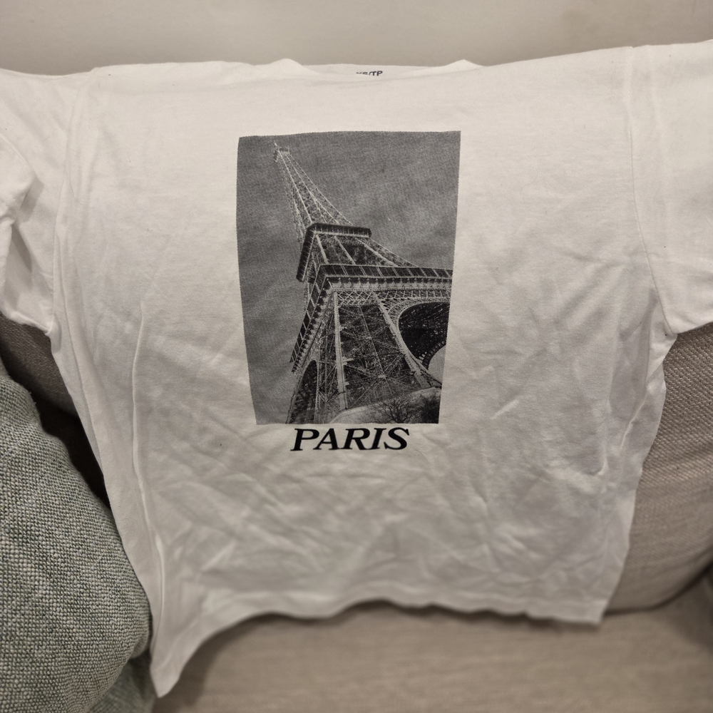 White Paris Graphic T-Shirt